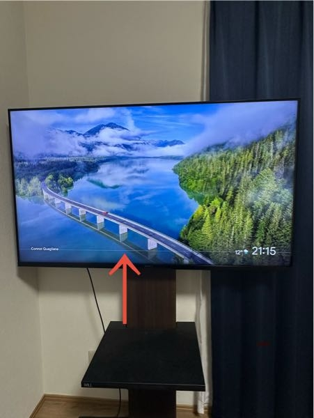 テレビの画面について質問です。ほんと最近、テレビの画面に白い 
