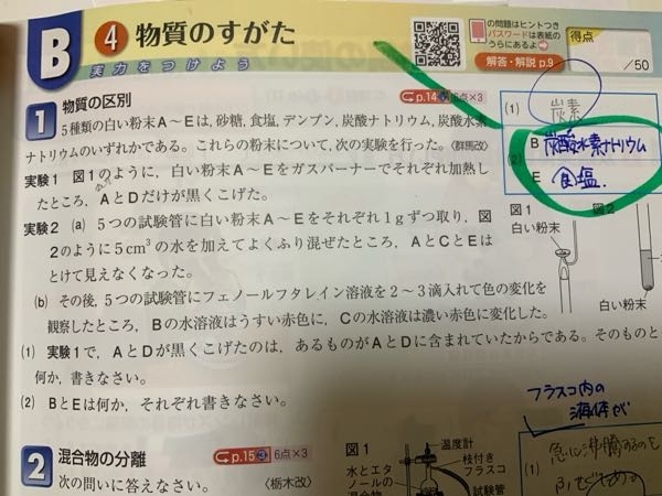 至急理科の質問です。この緑の丸なんでこうなるんですか？