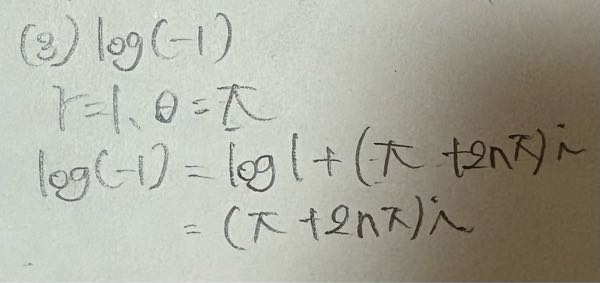この問題の答えがπiになる理由を教えてください