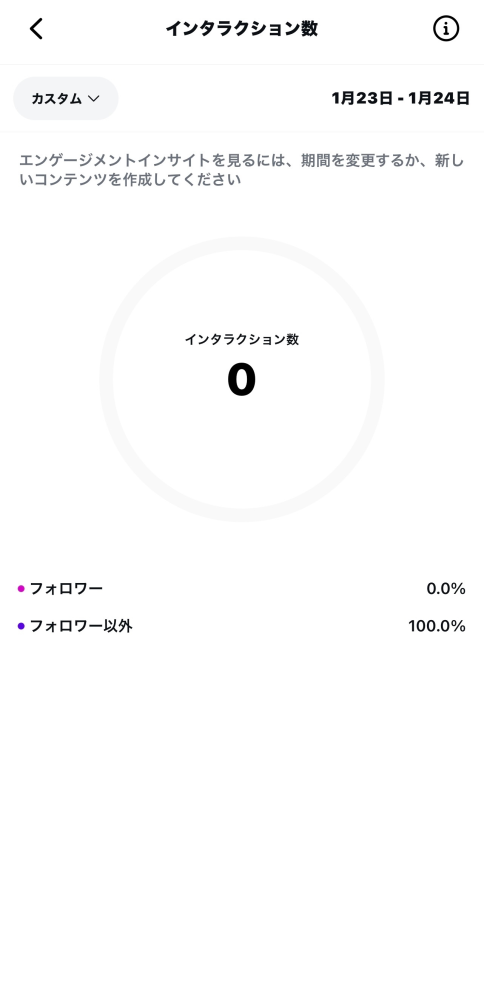 インスタ詳しい方お願いします！インタラクションが0なのにフォロワー 