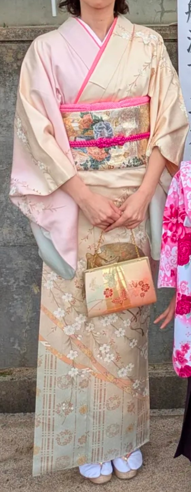 付け下げ、訪問着のコーディネートについて28歳です。4月に小 