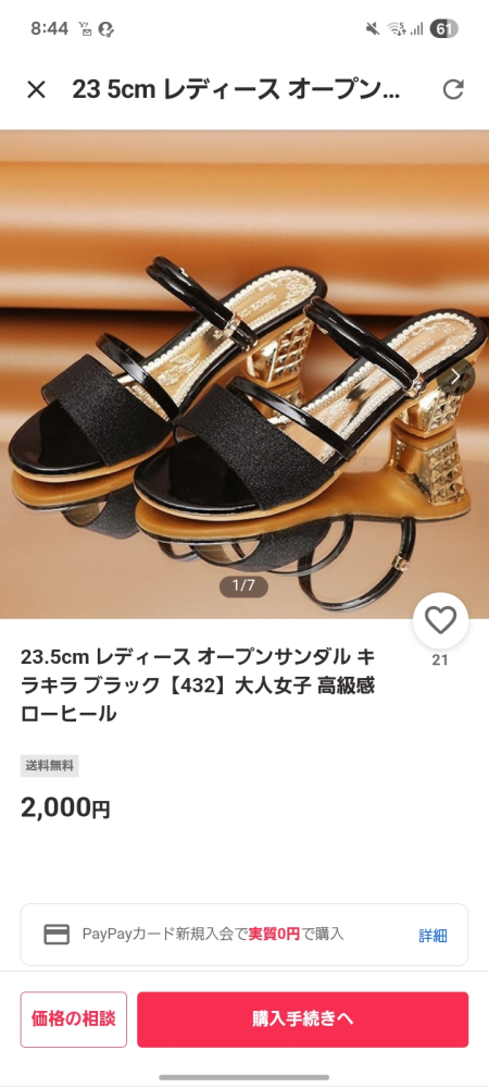 ヤフオク初心者です。この商品が欲しいのですが、いざ購入画面に 