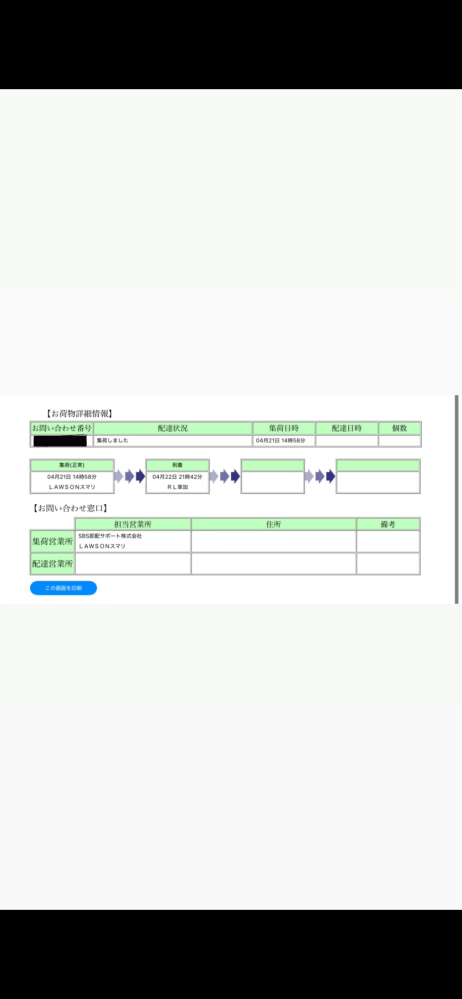 エコメルカリ便についてですこちらはいつ頃届くか分かりますでし