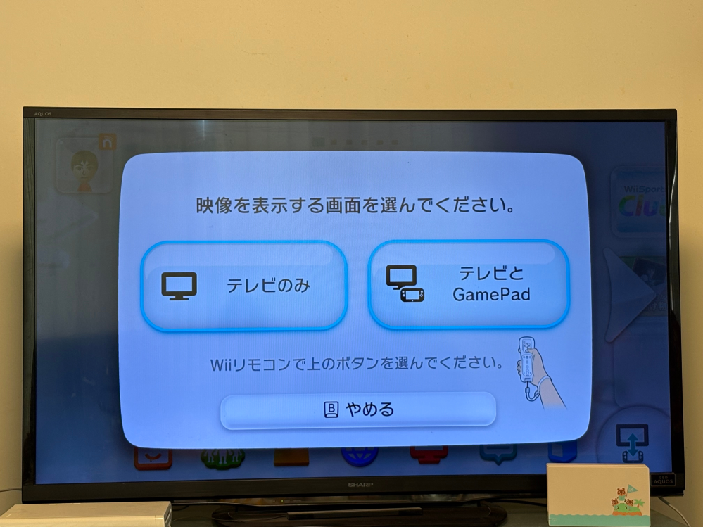 WiiUがテレビに映りません。真っ黒です。どなたかわかる方いらっしゃい