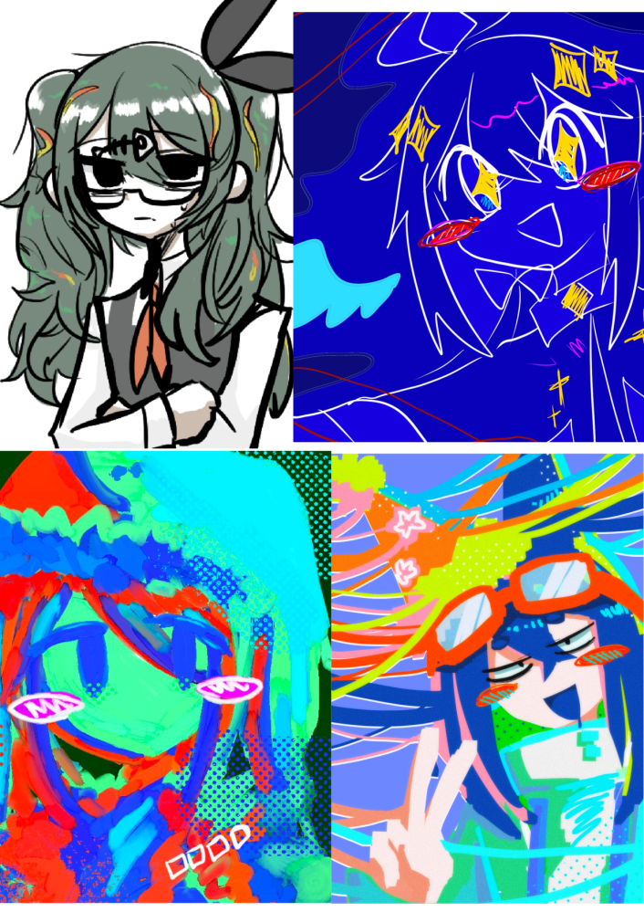 実家にあったサイン色紙です。イラストとサインがありますが、どなたの