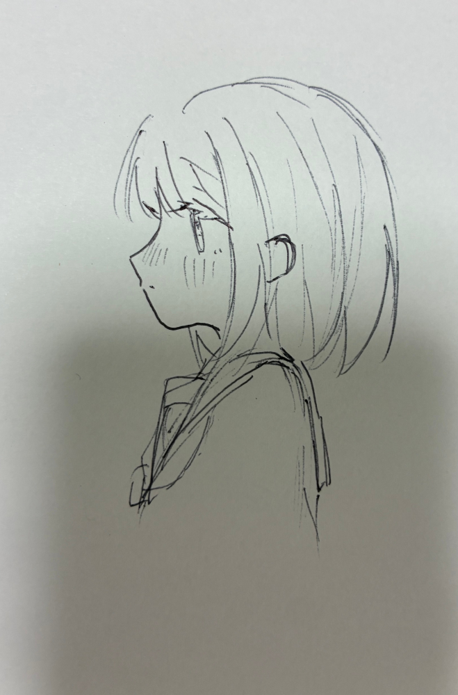 自分が描いた絵1 この絵を書いたんですけど、一般的にみておかしいなと思いますか？今