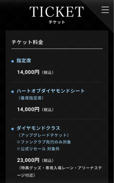 ちゃんみなのAREAOFDIAMONDFINALアップグレードチケット - Yahoo!知恵袋
