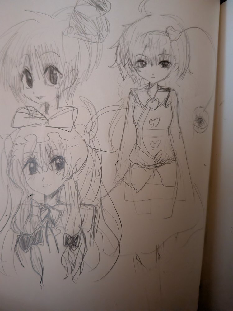 自分が描いた絵1 高1です。。絵をかくのが趣味なのですが、最近自分の絵柄とかが