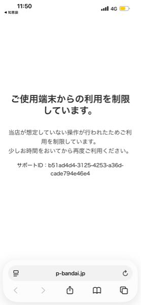 プレミアムバンダイの事で質問なのですが今日の朝サイトには入れ