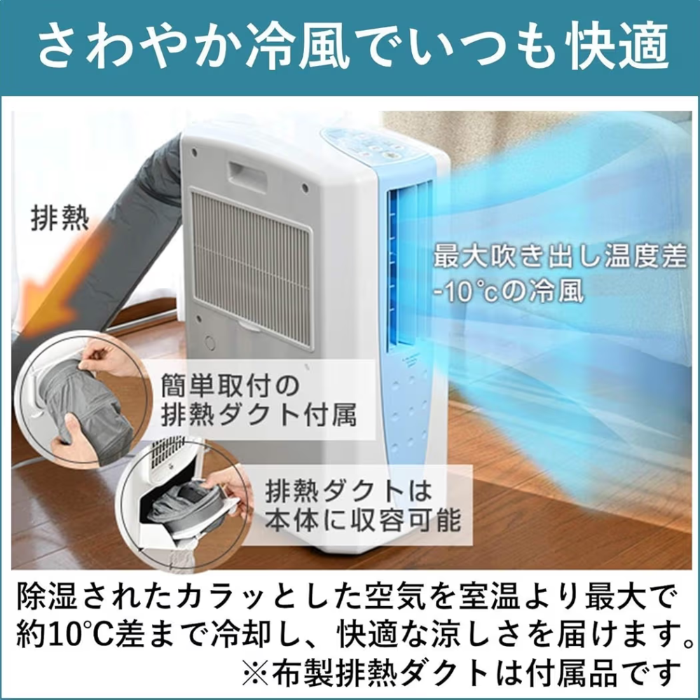 祖父母の熱中症対策にスポットクーラーを購入したのですが、熱気が室内 