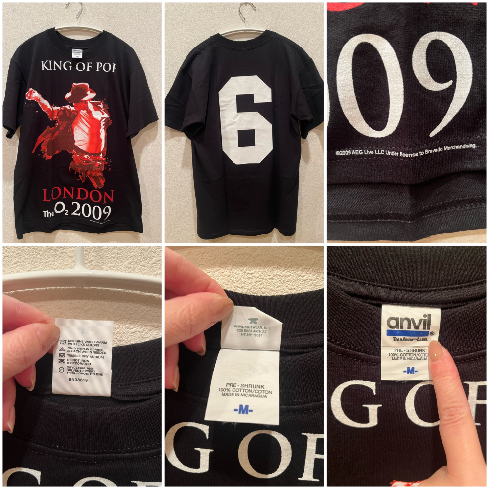 マイケルジャクソンのロンドン公演の限定Tシャツについて質問で