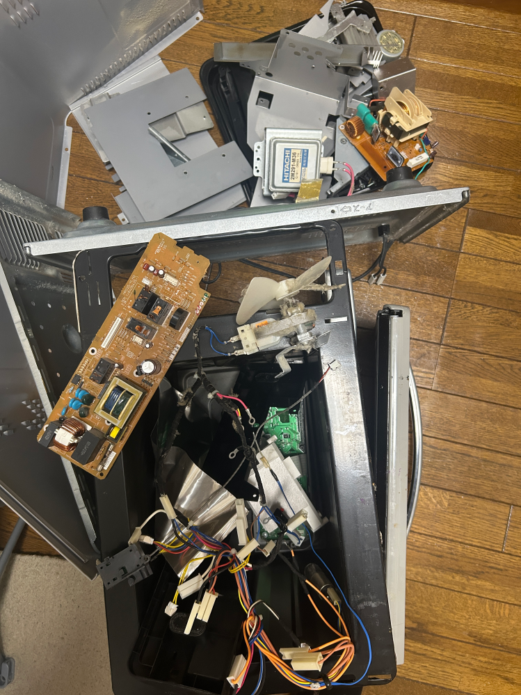 日立オーブンレンジ（MRO-JF6）分解しまして売れるパーツ - Yahoo