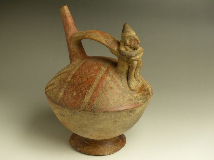 古美骨董】中国漢時代の緑釉大壺41cmです。真贋を教えてください