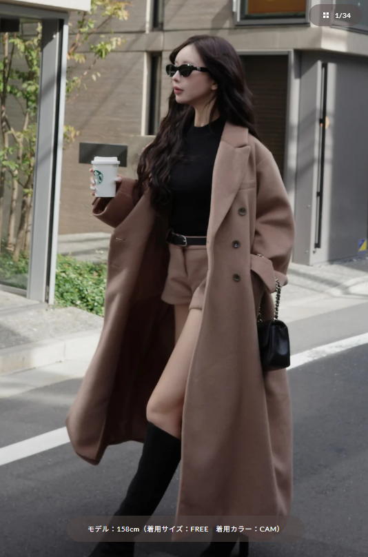 お洋服のことです！！Darichのダブルロングチェスターコー - Yahoo