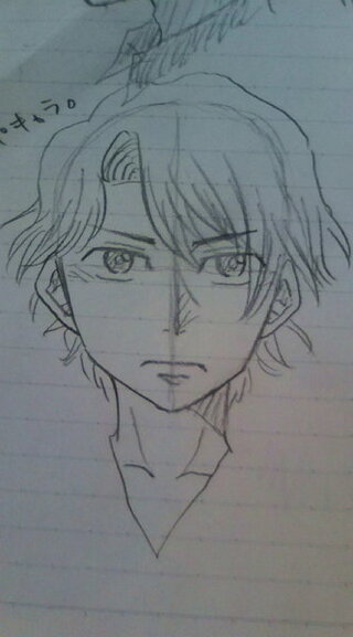 正面顔の輪郭がうまく描けません まっすぐ描いてるつもりなんで Yahoo 知恵袋