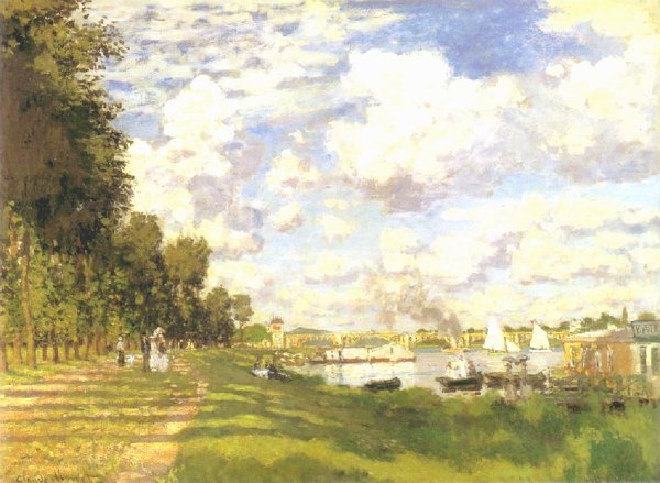 画家クロード・モネの『アルジャントゥイユの船着場』は、いつの季節を
