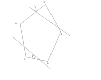 正五角形と二本の平行線があるとき Xの角度はいくつか 回答解 Yahoo 知恵袋
