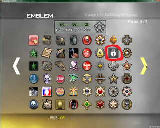 Mw2のエンブレムで回転する10thプレステージのアイコン Yahoo 知恵袋