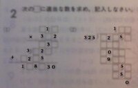 割り算の筆算の虫食い算が分かりません上が問題で下が答えです やり方が分からな Yahoo 知恵袋