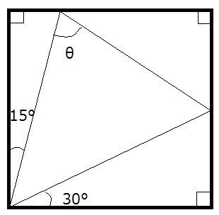 正方形に内接する三角形 この図形の8がわかりません 解き方教えてく Yahoo 知恵袋