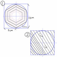 正六角形をコンパスを使わずにスケールだけで作図する方法ってあります Yahoo 知恵袋