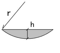 弓形の面積の求め方を教えてください 半径ｒとｈから面積を Yahoo 知恵袋