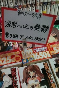 ハルヒの続きは何故アニメ化されなかったの Yahoo 知恵袋