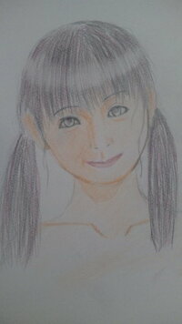 絵の評価願います リアルキャラを目指してまして色鉛筆画初心者が１でプロ Yahoo 知恵袋