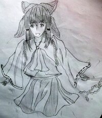 このイラストの評価お願いします東方の博麗霊夢ってキャラ のつもり です Yahoo 知恵袋