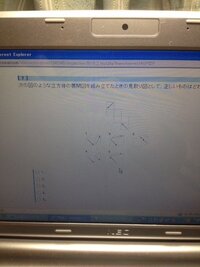 次の立体の展開図を組み立てたとき 正しいものはどれか この問題の簡単な考 Yahoo 知恵袋