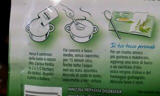 イタリアのリゾットの素 イタリアでｸﾉｰﾙのリゾットの素を買ってき Yahoo 知恵袋