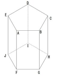 答え合わせをお願い致します 数学1図形の問題です 問題下の図の五角柱の面 Yahoo 知恵袋