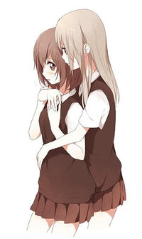 この画像はゆるゆりの数年後の船見結衣にゃんと歳納京子ちゃんでしょうか Yahoo 知恵袋