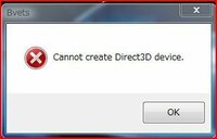 Bveを起動しようとすると Direct3dを初期化できません とでてき Yahoo 知恵袋