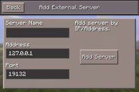 マインクラフトpeについてです Add External Serverの画面がよくわかりま Yahoo 知恵袋