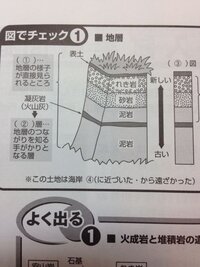 中学理科について質問します 下の写真の地層のところなのですが のこの土 Yahoo 知恵袋