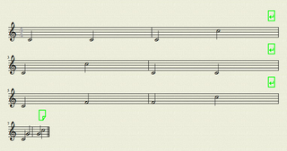 Musescoreミューズスコア１ ２を使っています 楽譜の小節を一段あ Yahoo 知恵袋