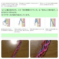 六本で作る斜め模様のミサンガを作っています しかし 何回編んでも全然綺麗な Yahoo 知恵袋