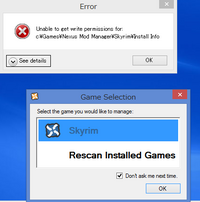 Skyrimのmodを使用するためにnexusmodmanagerをダウ Yahoo 知恵袋