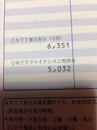 Ntt東日本分とnttファイナンスご利用分ってなんですか 今月 Yahoo 知恵袋