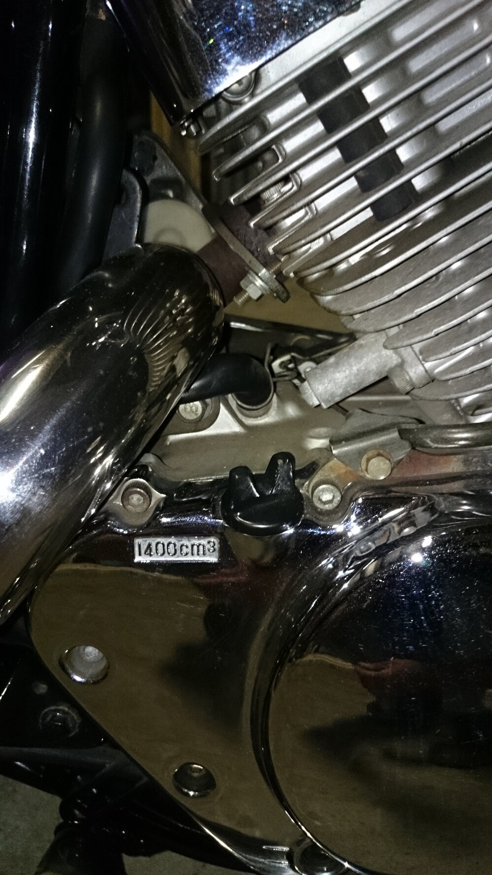 Virago250 黒 バイク　タンク メタル製　部品 ビラーゴ250部品名称について - 本日ビラーゴ250（多分