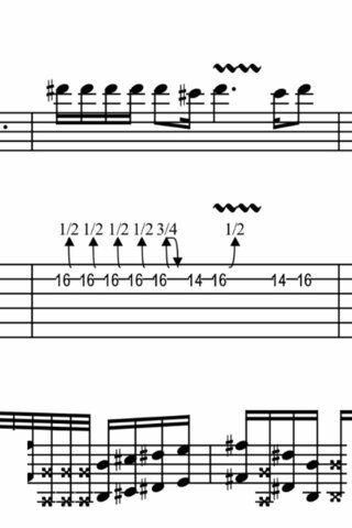 ギターのtab譜にでてくる記号についてこの1 2や3 4ってゆ Yahoo 知恵袋