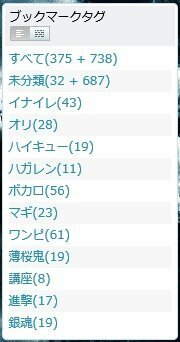 ピクシブのブックマークについての質問です 非公開ブックマークの未分類と分 Yahoo 知恵袋