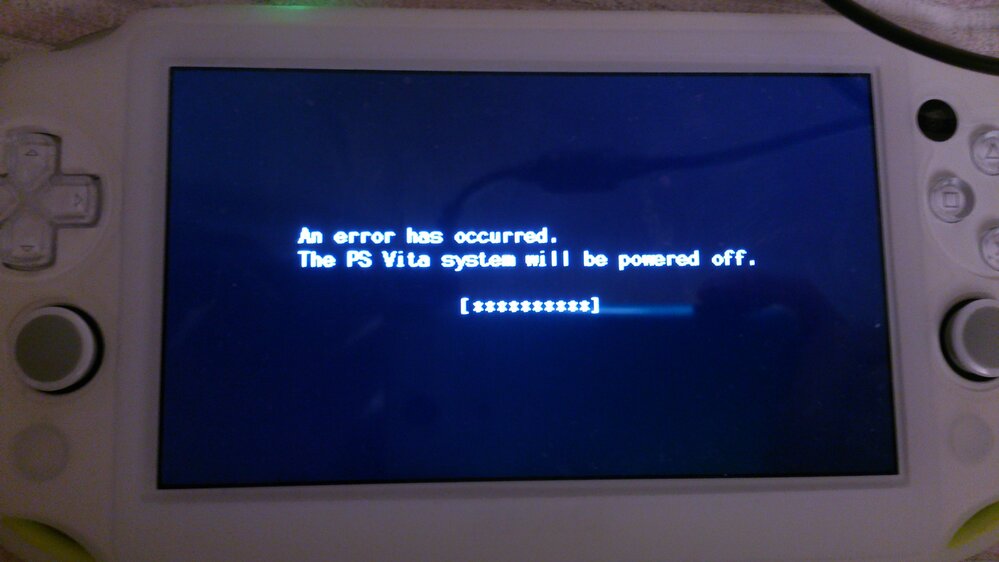 PSvitaをしていたらエラーが出てきたんですけど何ですか？  - Yahoo 