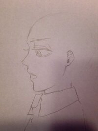 中３です横顔のイラストを描いたのですが何か違和感を感じます自 Yahoo 知恵袋