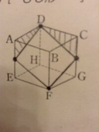 立方体が 平面で切り取られたときの切り口がひし形であるときの展開図 残っ Yahoo 知恵袋