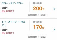 タワーオブテラーの待ち時間について教えてください 何度か行ってますが 混雑して Yahoo 知恵袋