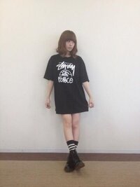 私は身長が165cmあるのですが 大きめのtシャツをワンピースの様に着る Yahoo 知恵袋