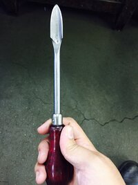 この工具の名前わかる方 是非教えてください 笹刃キサゲ ササバキサ Yahoo 知恵袋