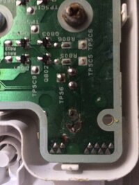 プリント基板のパターンの修理方法写真は洗濯機のスタート部分なのですが 半 Yahoo 知恵袋